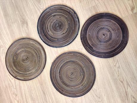 Dřevěné prostírání 4 kusy,