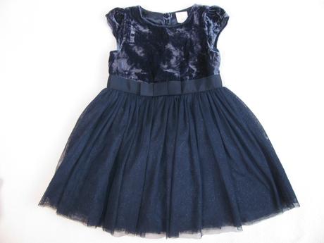 Luxusní, tmavě modré,tylové šaty-jasper conran, 98