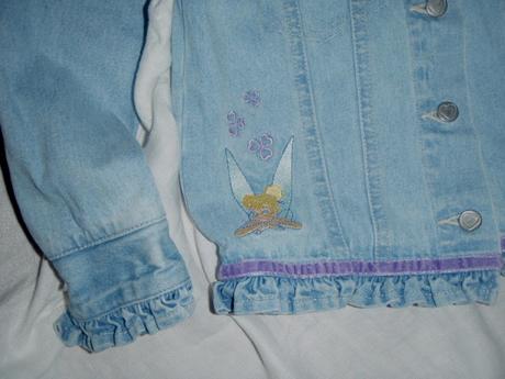 Krásná volánková riflová bunda s vílou, marks & spencer,104