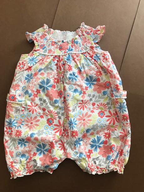 Overalek letní - v.9/12 měs., nutmeg,80