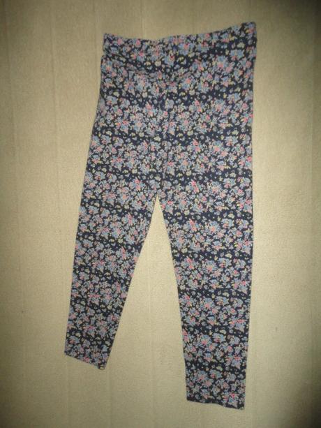 Supr květované legíny ff, vel. 4-5 let, f&f,104