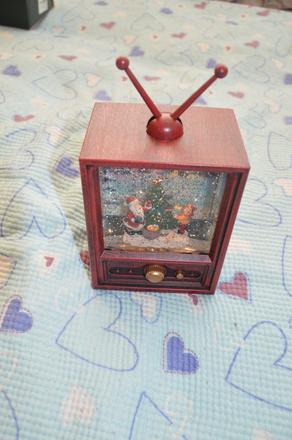 Hrací vánoční skříňka vintage, 