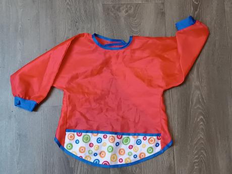 3x zástěrky/bryndáky na výtvarku, 2-6 let, 