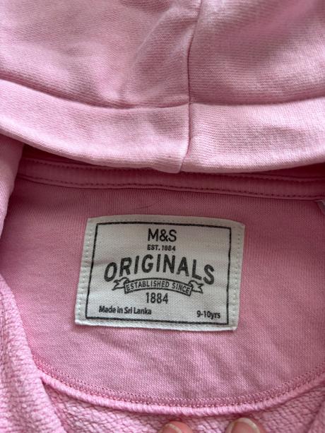 K5/ mikina růžova - v.9/10 let, marks & spencer,140