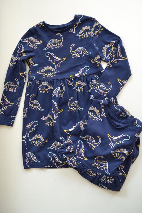 Bavlněné šatičky s dinosaury, marks & spencer,116