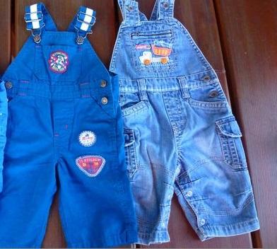 Tmavě modré bavlněné lacláče , next,68