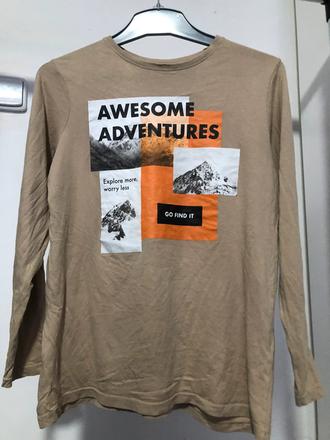 Mocca triko s nápisem, 158