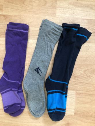 3 páry dlouhých ponožek s froté vložkou 31-34, tchibo,31