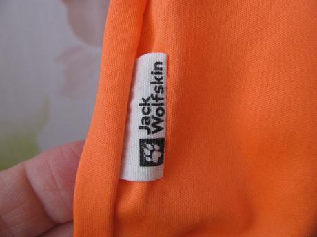 Krásné elastické lososové tričko jack wolfskin, jack wolfskin,140