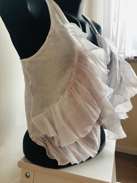 Bila vzdušná vesnička s volavky h&m xs, h&m,xs