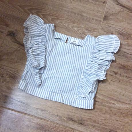 Crop top s volánky, river island,128