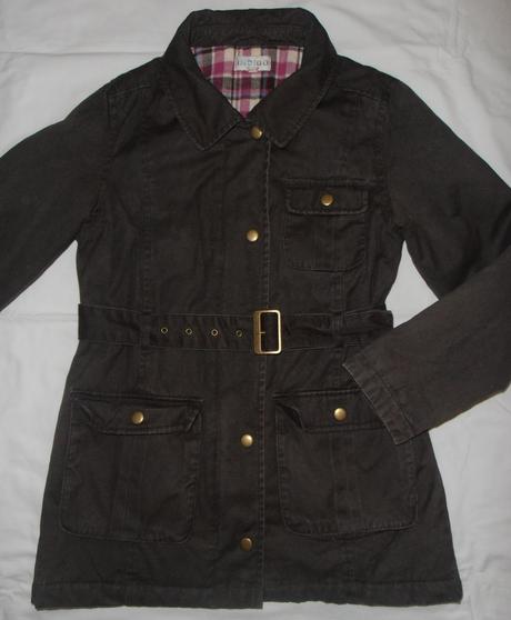 U7. hnědý podzimní/zimní kabát 9-10 let, marks & spencer,140