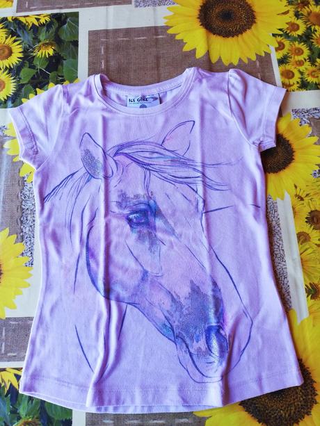 Tričko dívčí s hlavou koně, vel. 110., 110