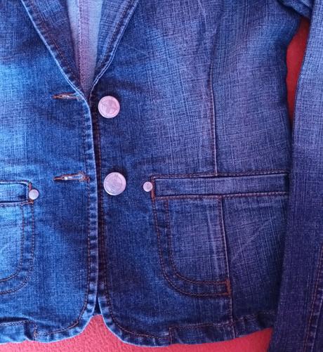 Dívčí riflivá bunda/kabátek, s