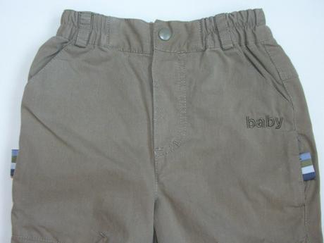 H931 podšité plátěné kalhoty v.2-4m, h&m,62
