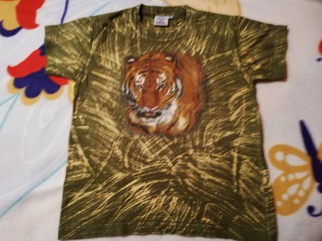 Tričko uni s tygrem vel. 10-12 let., 146