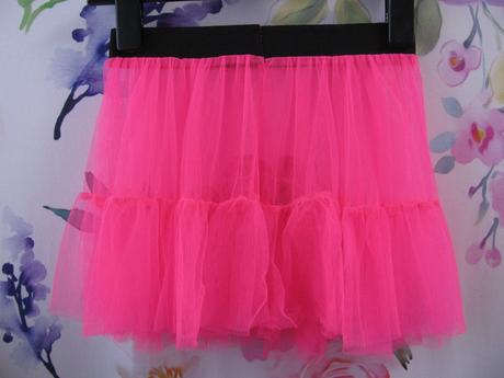 Krásná sytě růžová tylová sukně, 122