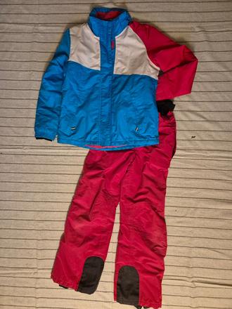 Dívčí bunda+kalhoty na lyže crivit 146/152, crivit,146
