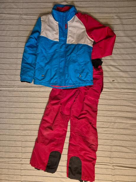 Dívčí bunda+kalhoty na lyže crivit 146/152, crivit,146
