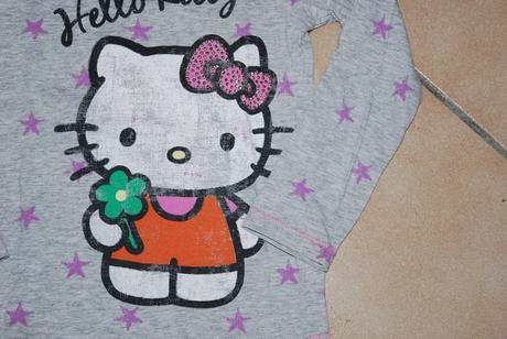 Hvězdičkové tričko hello kitty, next,98