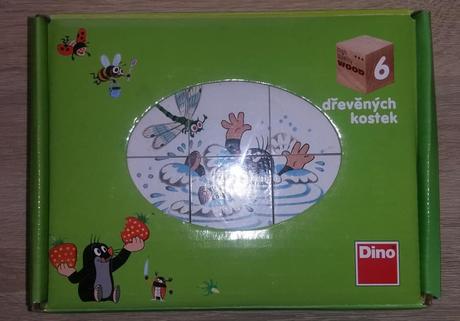 Dřevěné kostky s krtečkem,