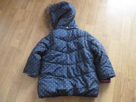 Puntíkatá zimní bunda 4 r, john lewis,104