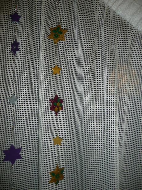 Bižuterie ozdoba závěs záclona, 