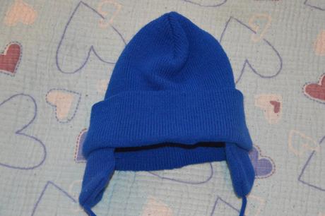 86/92 modrá zimní čepice, čepička, 86
