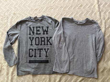 3 tricka na chlapce dlouhý rukáv 134/140 sede, yigga,134