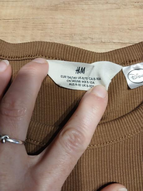 Žebrované tričko stitch hm  vel. 134/140, h&m,134