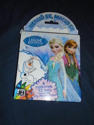 Omalovánky sešit frozen ledové elsa,