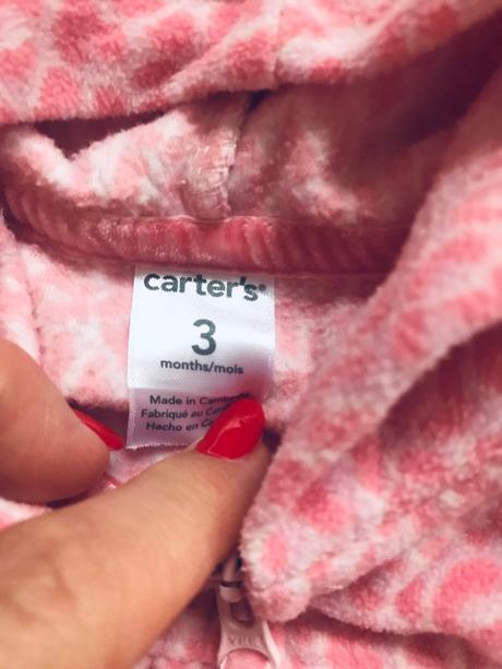 Vestička fleecová s oušky - v.3 měs., carter's,62