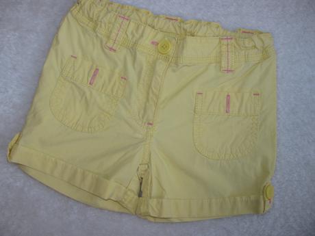 Plátěné dívčí šortky, kraťasy, c&a,116