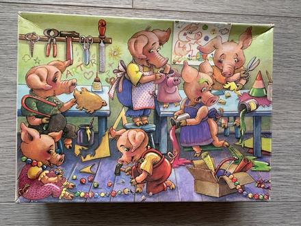 Puzzle - prasátka, 200 dílků,