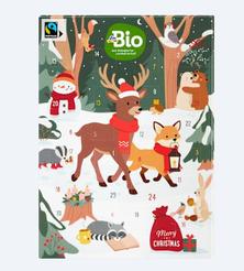 dmBio adventní kalendář s bio mléčnou čokoládou 2026