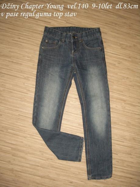 2x džíny vel.140, chapter young,140