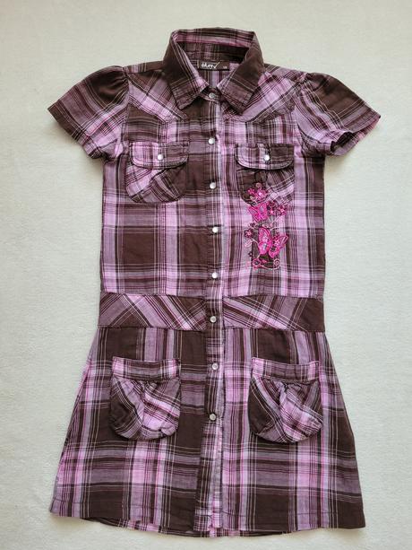 Košile/tunika kostkovaná, okay,128