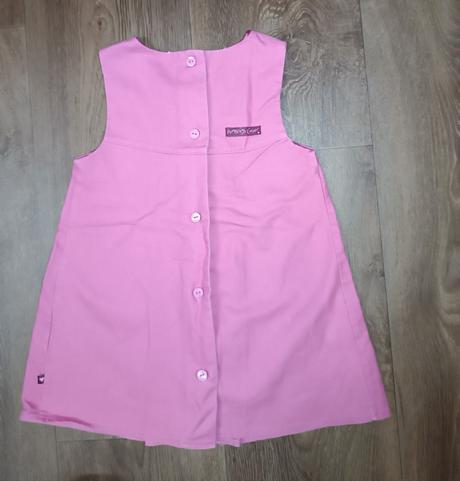 Růžové šaty se slonem, vel. 74/80, 74