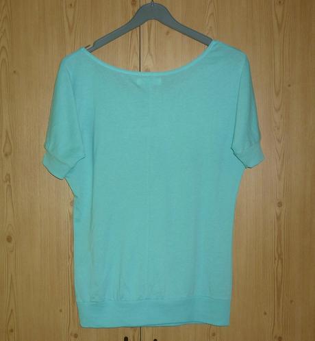 Tyrkysové dámské tričko bershka, bershka,m