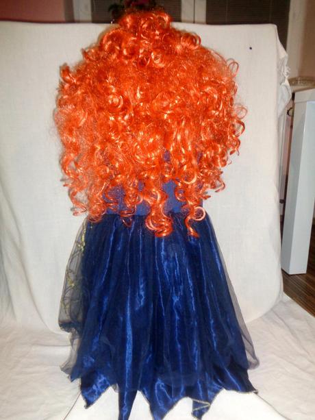 Karneval - královna helloween + paruka - 11-12 let,