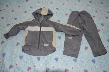 Šusťáková souprava, větrovka, bunda a kalhoty, 98