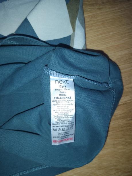 Chlapecké triko kr.ruk. next 152 petrolejová barva, next,152