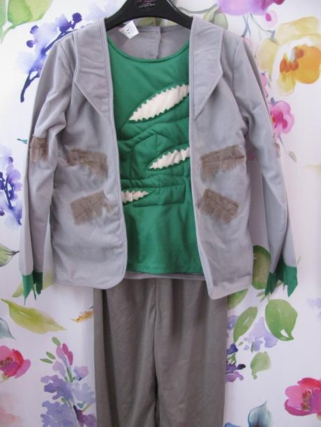 Karnevalový 2 dílný kostým-lesní muž, quasimodo,