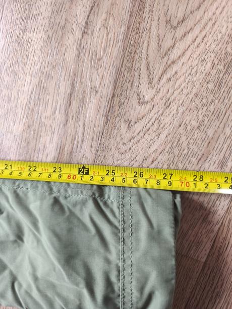 Khaki bunda parka s růžemi 170, s/m, h&m,170
