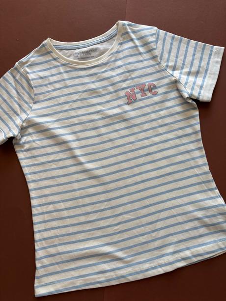 Triko krémové s pruhy dívčí - v.10/11 let, primark,146