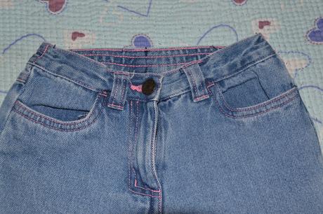 Rifle, riflíky, džíny s růžovou nití, 116