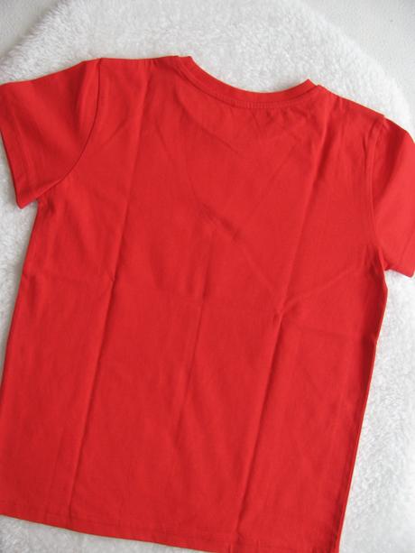 Bavlněné červené tričko / unisex, 140