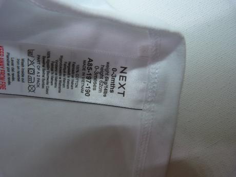 Next bílá čepička vel.62, next,62