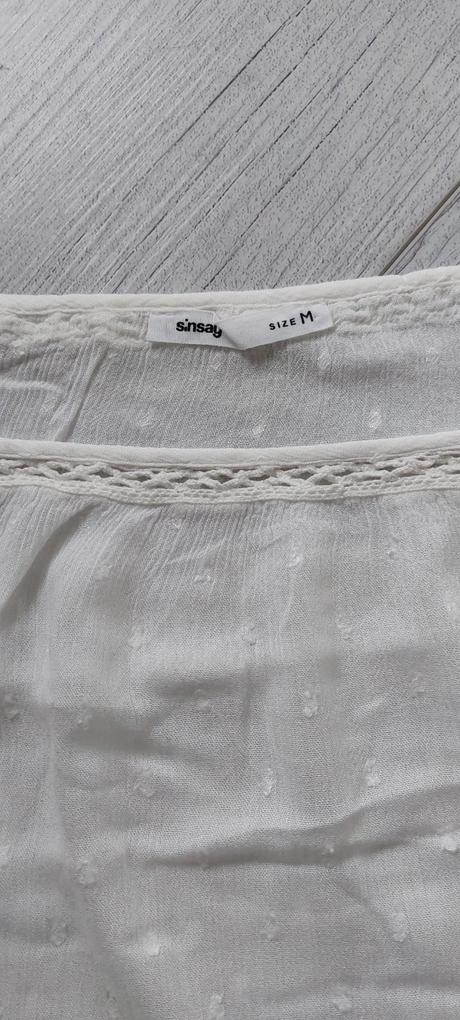 Bílá halenka sinsay vel.m, sinsay,m