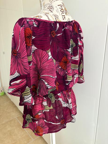 Halenka vínová/růžová 34 h&m, h&m,34